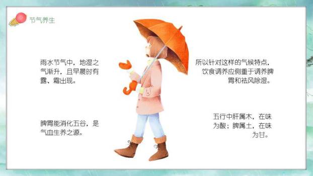 雨水节气小学课堂PPT模板8