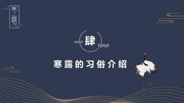 寒露节气自然意境PPT模板5