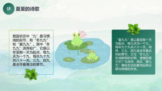 夏至节气亲子活动PPT模板9