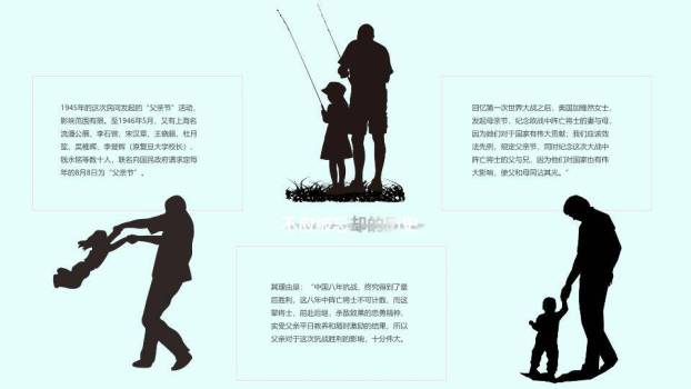 感恩父爱父亲节PPT模板9