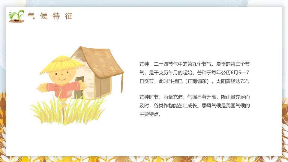 芒种节气文化介绍PPT模板2