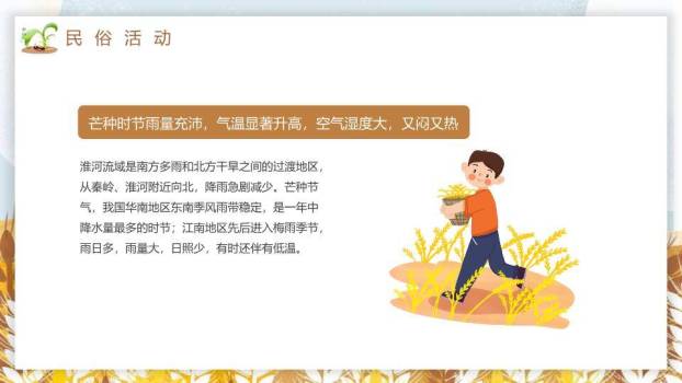 芒种节气文化介绍PPT模板5