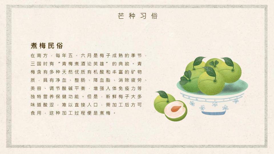 芒种节气趣味PPT模板5