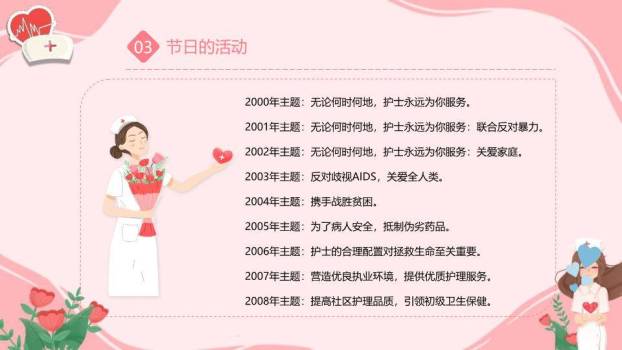 国际护士节活动策划PPT模板3