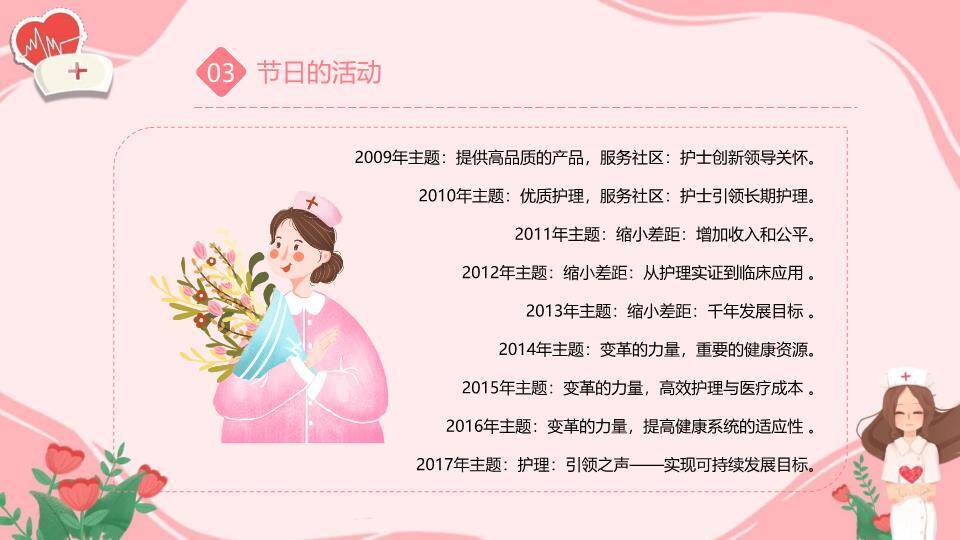 国际护士节活动策划PPT模板4