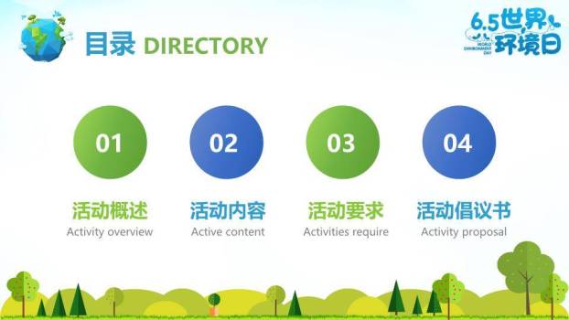 世界环境日环保宣传PPT模板9