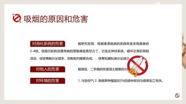 世界无烟日禁烟教育PPT模板8