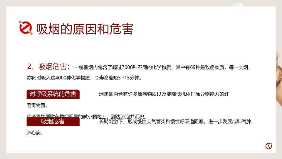 世界无烟日禁烟教育PPT模板6