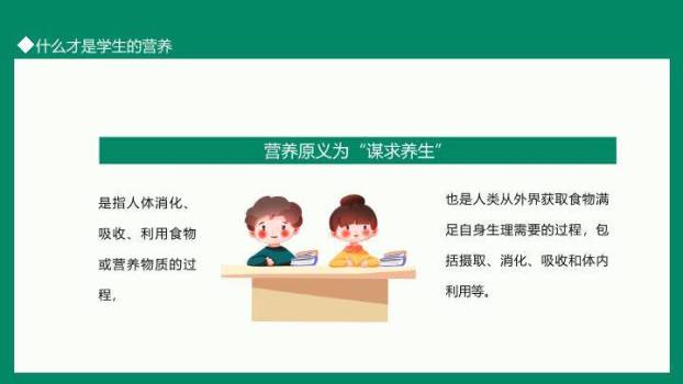 全国学生营养日科普PPT模板2