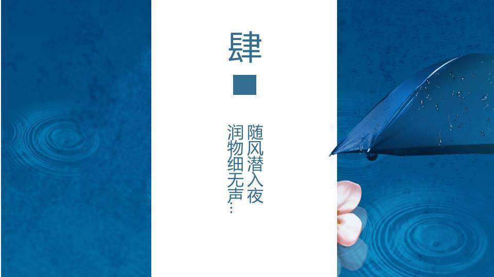 谷雨节气美学展示PPT模板7