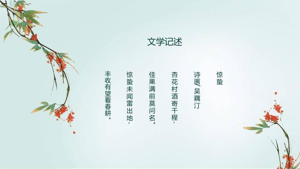 惊蛰节气传统文化PPT模板5