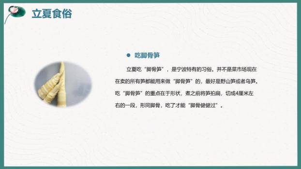 立夏节气清新自然PPT模板2