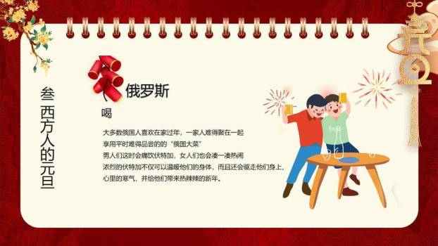 新年快乐元旦PPT模板8