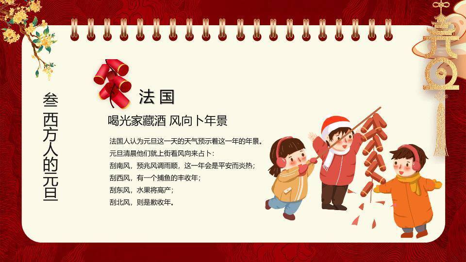 新年快乐元旦PPT模板6