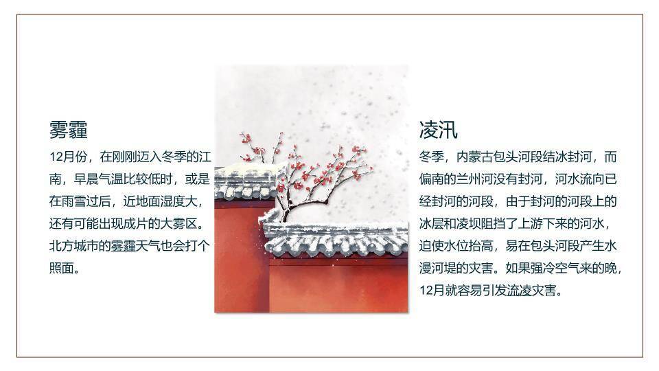 大雪节气文化解读PPT模板3
