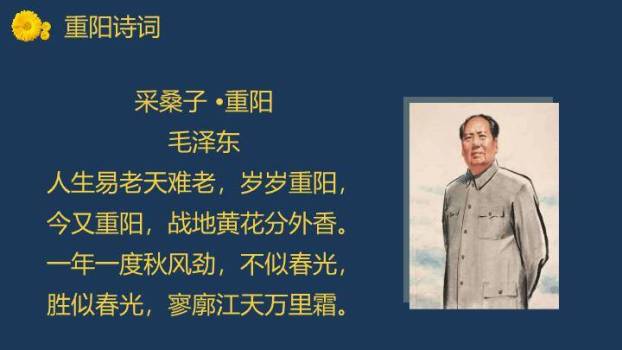 重阳节主题班会PPT模板8