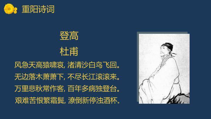 重阳节主题班会PPT模板6