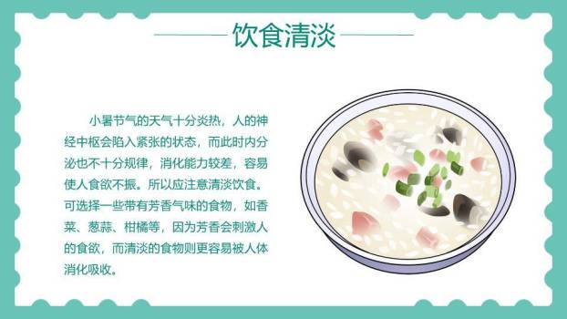 小暑插画风PPT模板8