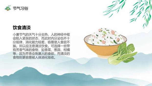 小暑简约风PPT模板8