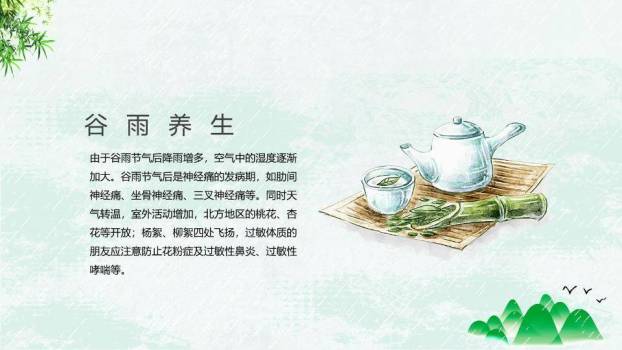 谷雨节气文化PPT模板9