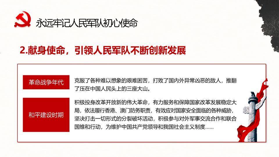 建军节英雄史诗PPT模板5