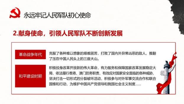 建军节英雄史诗PPT模板5