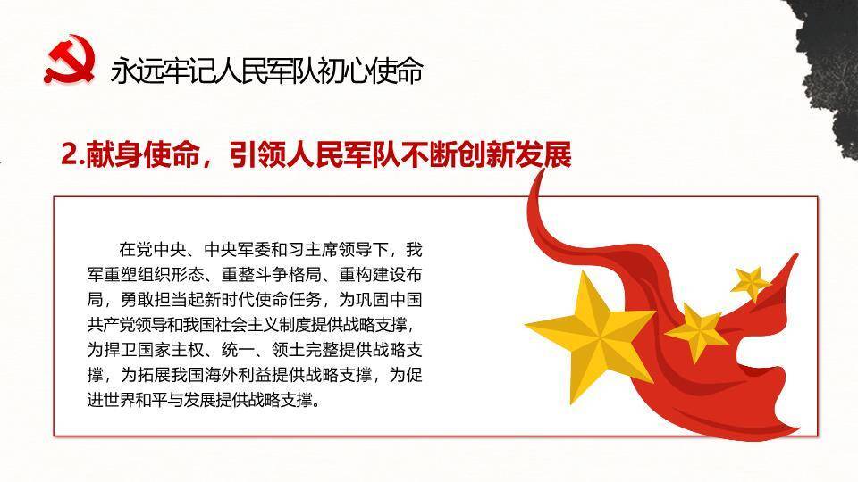 建军节英雄史诗PPT模板6