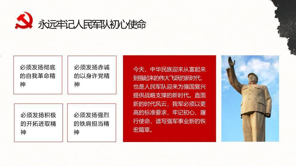 建军节英雄史诗PPT模板7