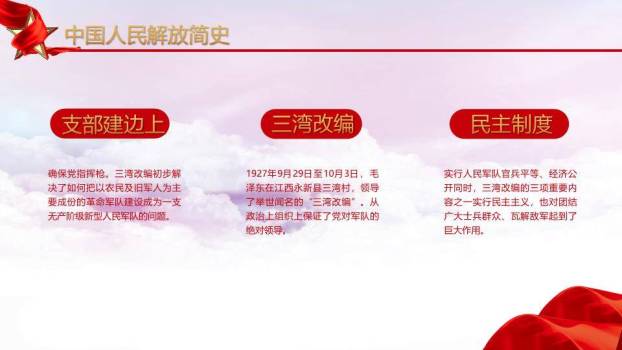 建军节热血军魂庆典PPT模板1