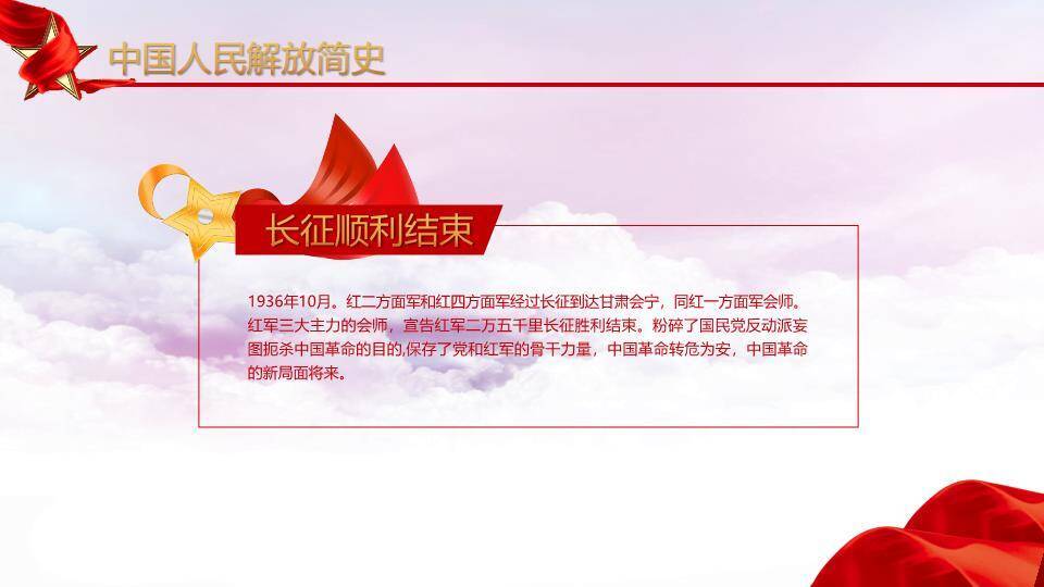 建军节热血军魂庆典PPT模板5