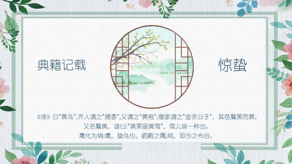 惊蛰春雷唤醒大地PPT模板8