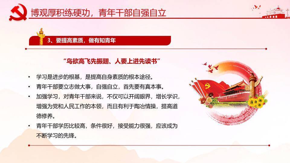 担青春之使命青年责任担当PPT模板8