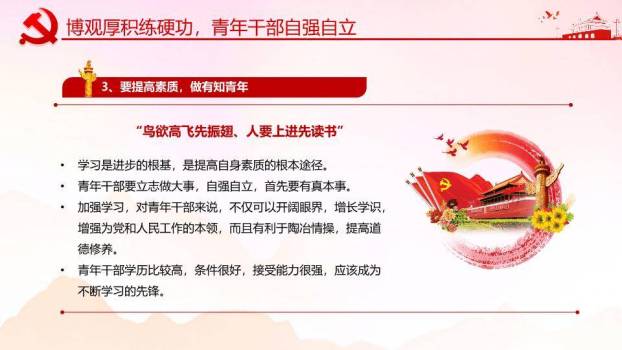 担青春之使命青年责任担当PPT模板8