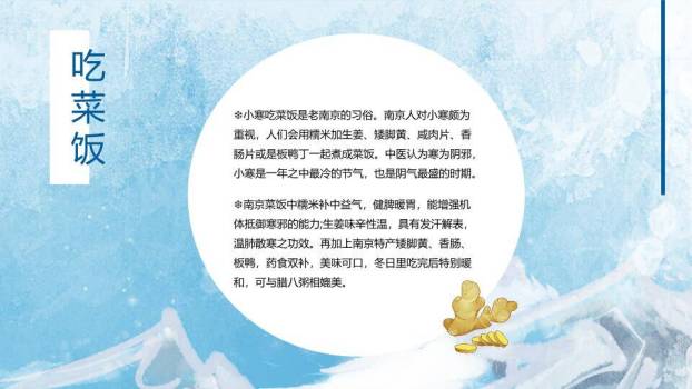 小寒节气冬日物语PPT模板6