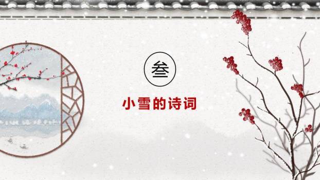 小雪节气寒意渐浓PPT模板6