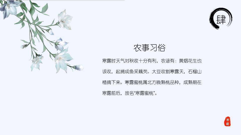 寒露节气秋意渐浓PPT模板7
