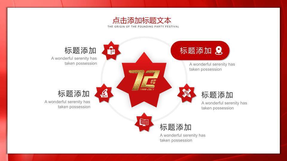 国庆节主题宣传PPT模板8