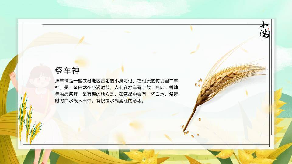 小满节气田园风光PPT模板9