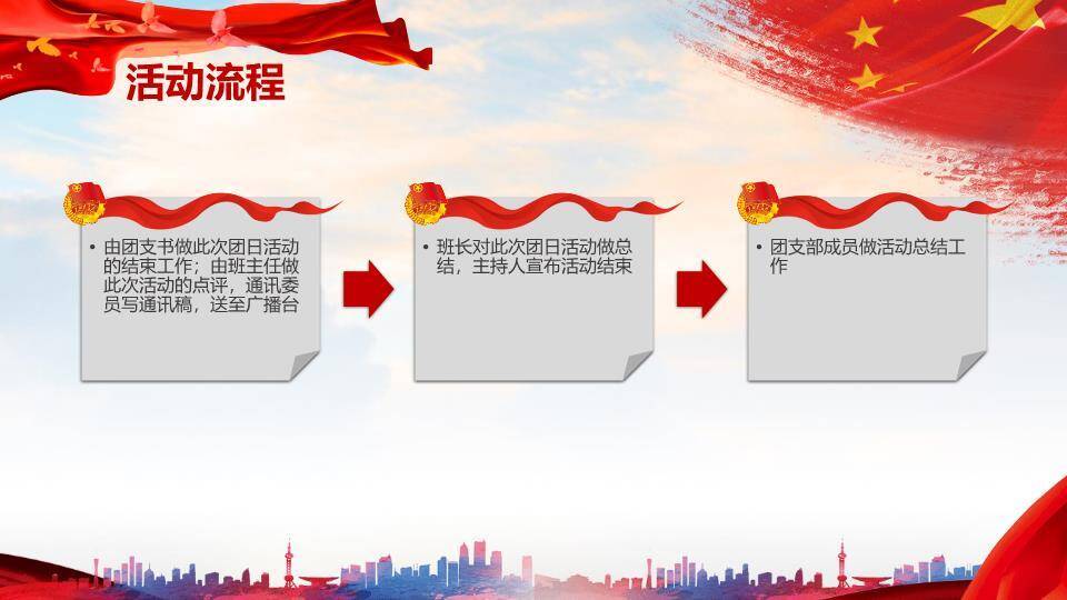 五四青年节青春活力PPT模板7