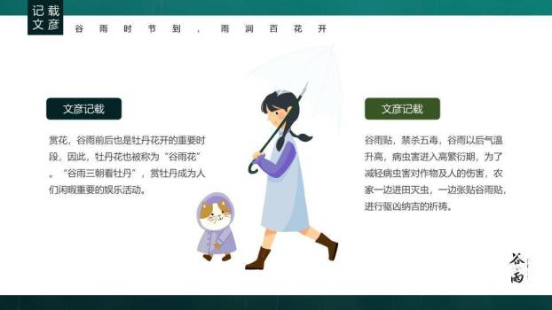 谷雨节气春耕画卷PPT模板9