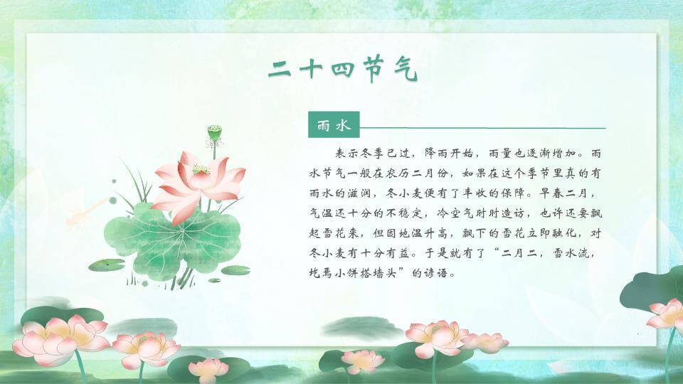 立夏节气简约风PPT模板2