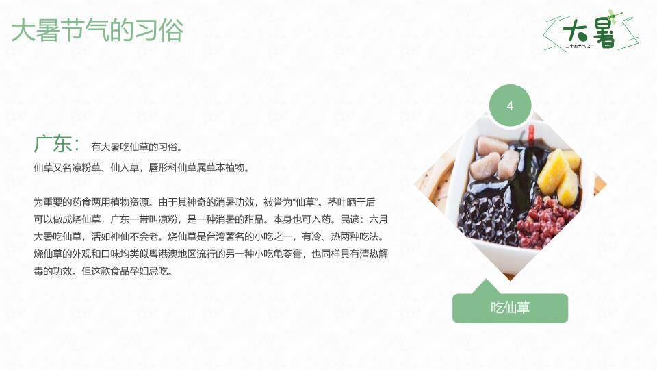 大暑节气荷塘清趣PPT模板2