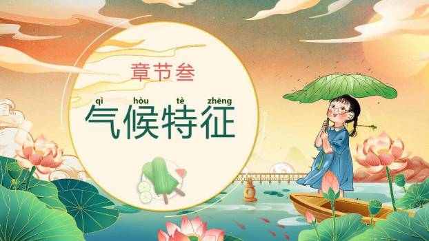 大暑节气夏日生活PPT模板5