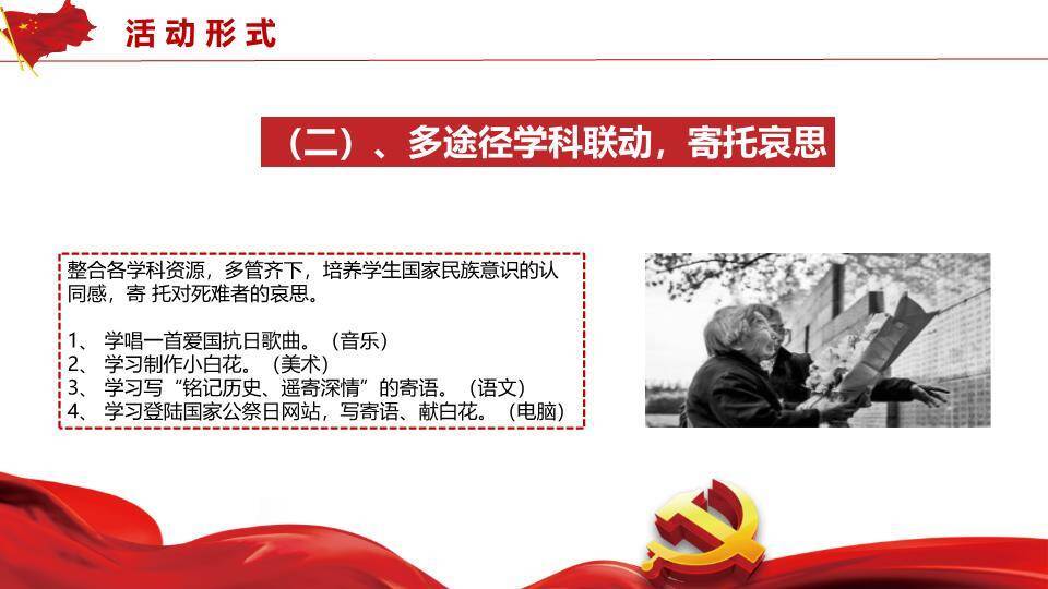 国家公祭日铭记历史PPT模板1