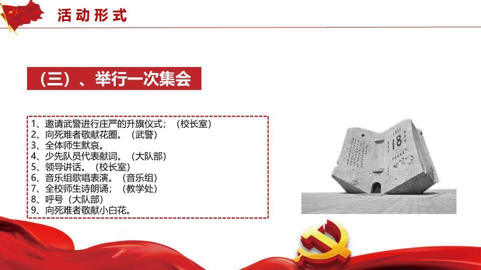 国家公祭日铭记历史PPT模板2