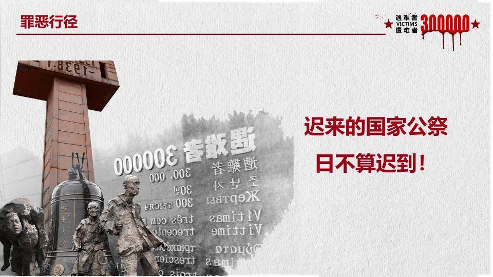 国家公祭日勿忘国耻PPT模板8