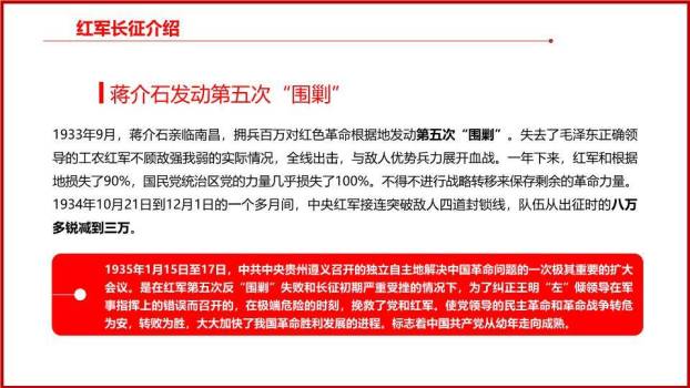 长征胜利周年精神传承PPT模板2