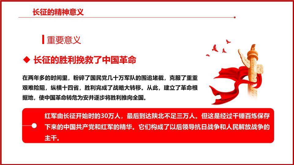 长征胜利周年精神传承PPT模板6