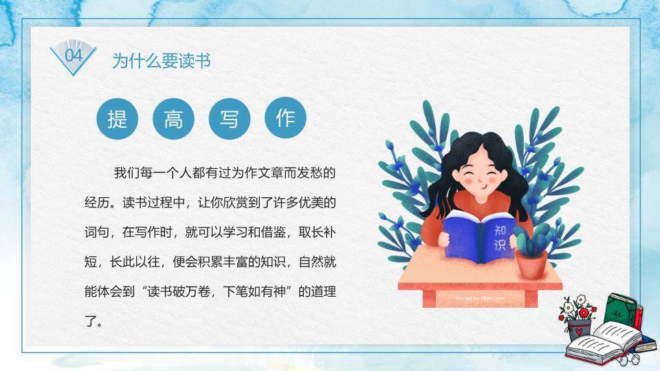 世界读书日书香童年PPT模板9