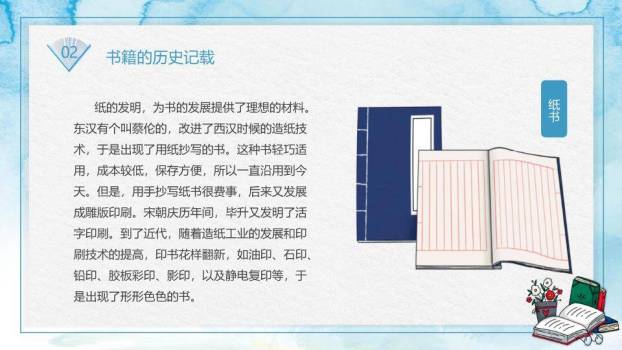 世界读书日书香童年PPT模板2